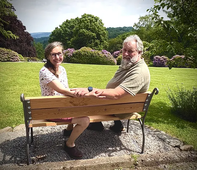 Stefanie Baron und Martin Röder haben im Adolf-Vorwerk-Park ihre Heimat gefunden 
