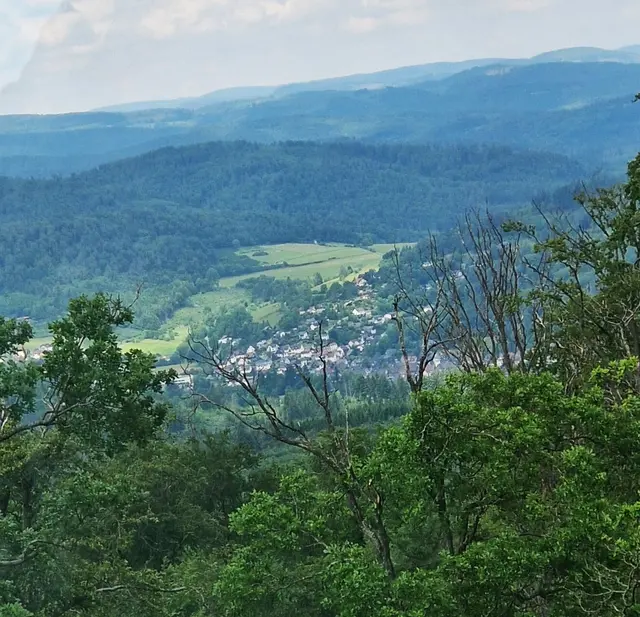 Blick vom Kaiser Wilhelm II. - Turm auf Hatzfeld