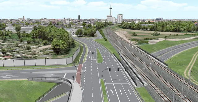 Grafik Straßen NRW / Fortschritte beim Ausbau der Südumgehung/B8 – Dinslakener Landstraße