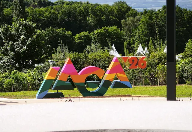 Das bunte Logo der Landesgartenschau | Foto: Shima Mahi