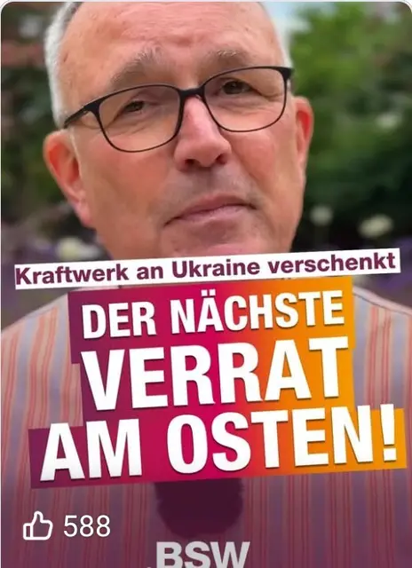 Michael Lüders, Bundesvorstandsmitglied im BSW | Foto: Screenshot Facebookseite des BSW