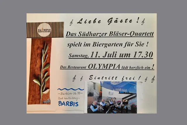 Foto: Plakat Südharzer-Bläser-Quartett