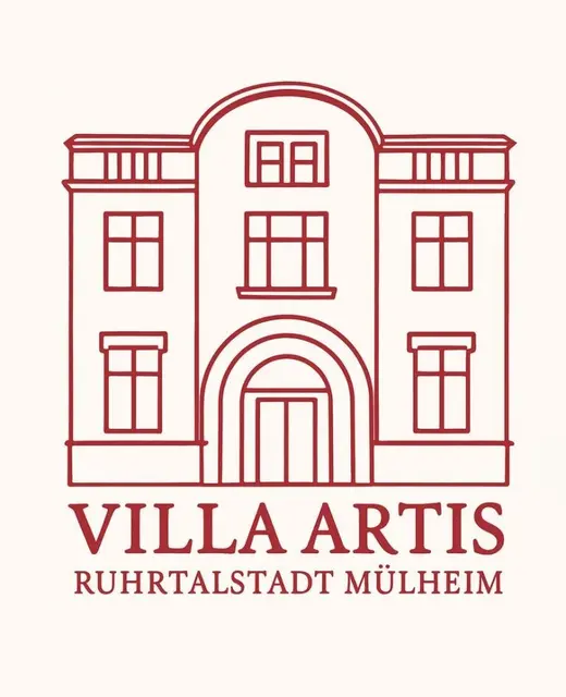 Kulturort mit Kunstmuseum MMKM, RUHR GALLERY und Atelierhaus in der Ruhrtalstadt Mülheim: die denkmalgeschützte VILLA ARTIS in der Ruhrstr. 3 / Ecke Delle - am Innenstadtpark Ruhranlage / Wasserbahnhof Mülheim