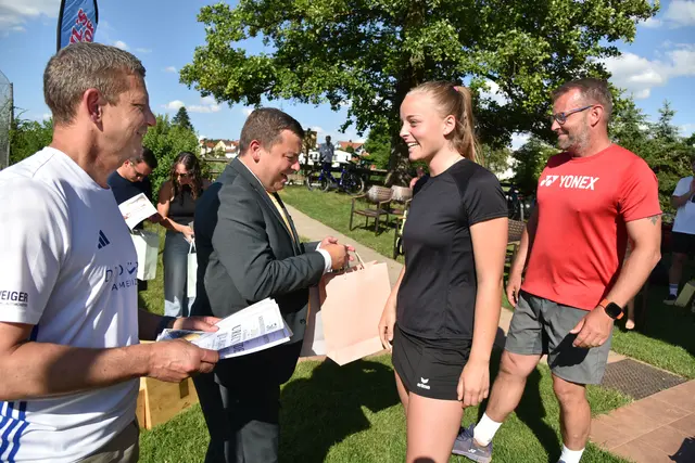 Siegerehrung durch den Landrat und TCW Vorstand | Foto: Siegfried Baumüller