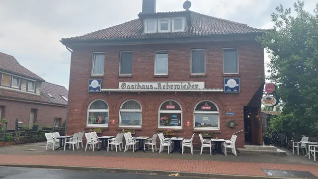 In dieses Gasthaus "rettete" sich der Pilger beim einsetzenden Starkregen.