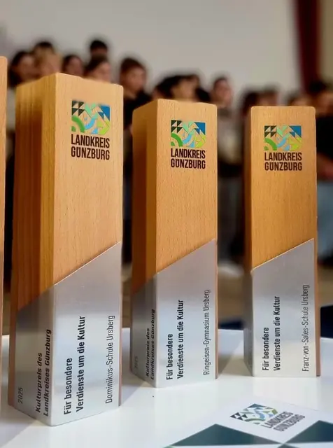 Bei der Verleihung im vergangenen Jahr ging der Kulturpreis des Landkreises Günzburg an drei Preisträger.  | Foto: Angela Brenner / Landratsamt Günzburg