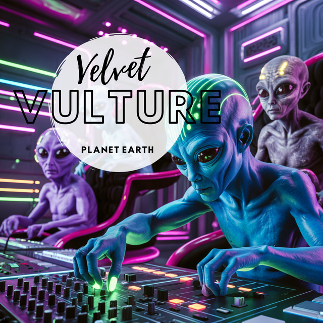 Die Samtgeier sind in den deutschen Charts gelandet. Velvet Vulture steigt von 0 auf die 9 mit "Planet Earth" ein. | Foto: Velvet Vulture