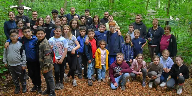 Nach dem Klettern ein Erinnerungsfoto