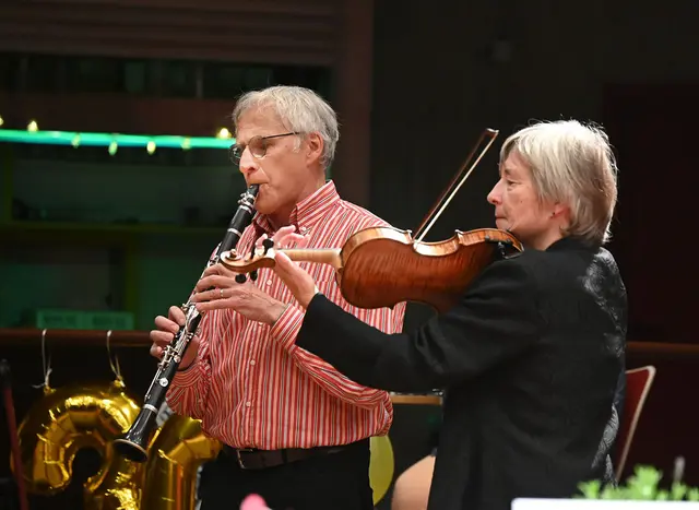 Anette und Thomas Siebert sorgten für den musikalischen Rahmen