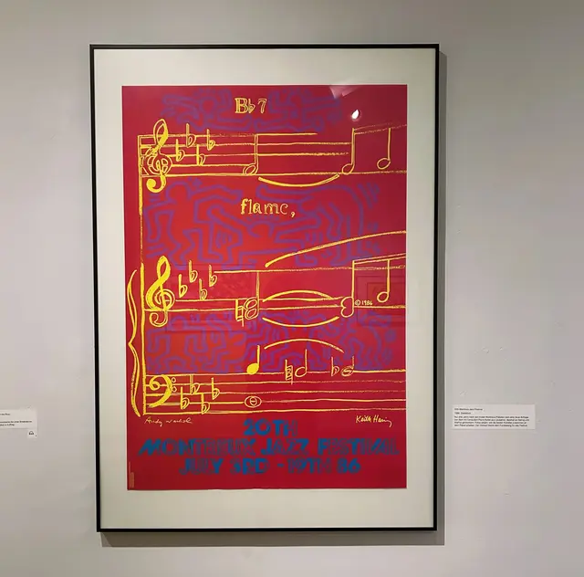 An diesem Poster arbeitete er gemeinsam mit Andy Warhol. 