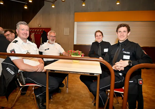 Das Polizeikommissariat war gut vertreten