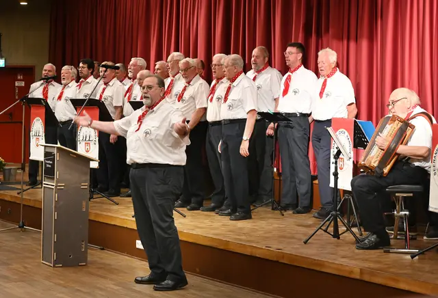 Der Seemannschor begrüßte die Gäste musikalisch