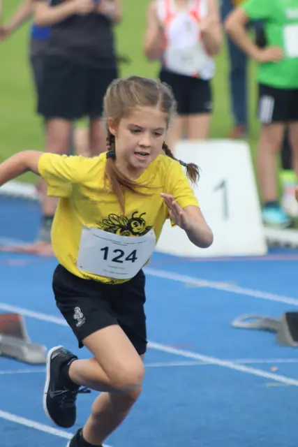 Clara Hodapp über 50m bei bei den Kreismeisterschaften U12/U14 in Zusmarshausen | Foto: Angelika Scheich