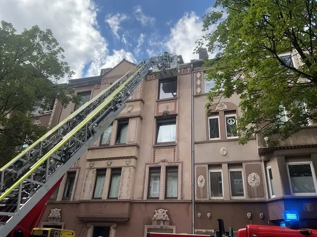 Drehleitereinsatz zur Rettung