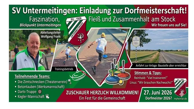 Foto: (c) Bilder Wolfgang Weiss (c) Logo SV Untermeitingen Abteilung Stockschützen