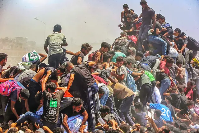 Hoffnung auf Mehl im Gaza