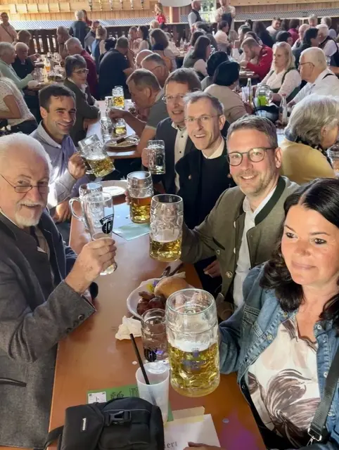 Gemütliches Zusammensein bei den Schützen