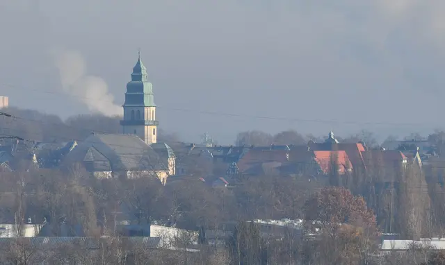 Blick auf die Herz-Jesu-Kirche in Brambauer