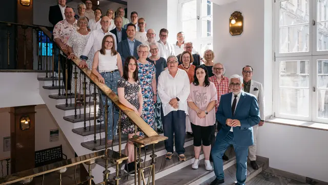 Gruppenfoto mit allen Ehrenamtlichen. | Foto:  Daniel Sadrowski