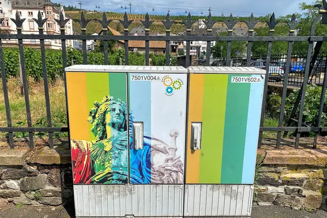 Rüdesheim: Das Niederwalddenkmal ist überall! | Foto: copyright Margot Klütsch