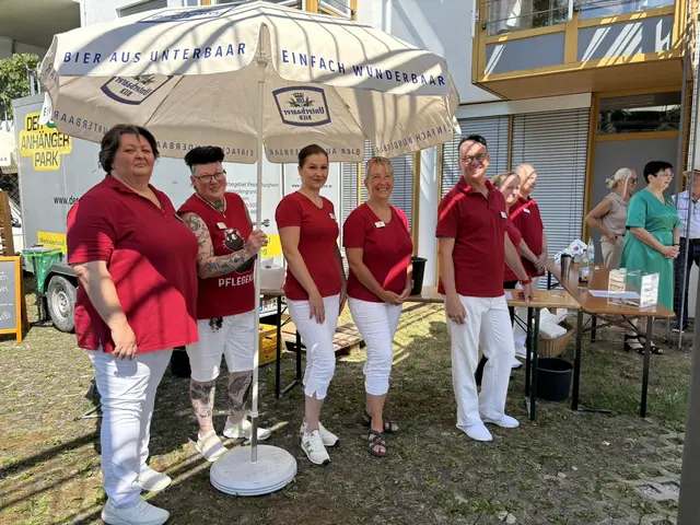 Das Team der Tagespflege der Sozialstation war auch beim Jubiläumsfest großartig vertreten