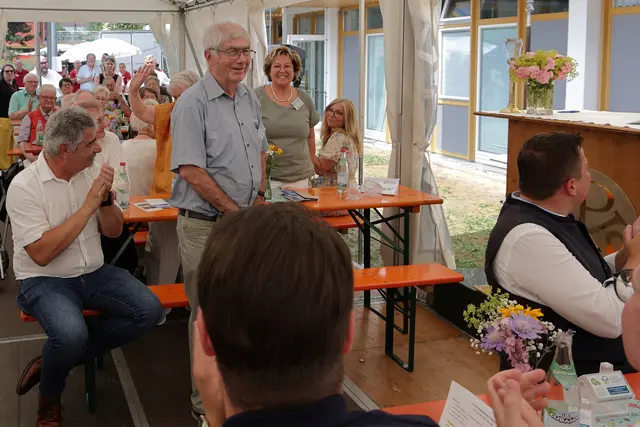 Langjähriges Engagement für den Förderverein zeigt auch der Vorstand, hier Horst Knote und Monika Göppel