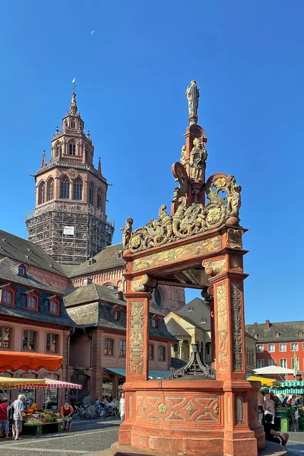 Mainz, Marktbrunnen (1526) | Foto: copyright Margot Klütsch