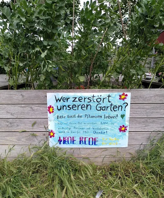 "Wer zerstört unseren Garten?"  | Foto: Stadt Bochum