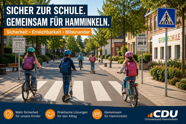 Bild, Text CDU / Verkehrskonzept gemeinsam verbessern – Schulwegsicherheit und Praxistauglichkeit stärken