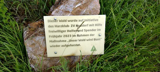 Gedenkstein am Dessauer Weg in Neudorf