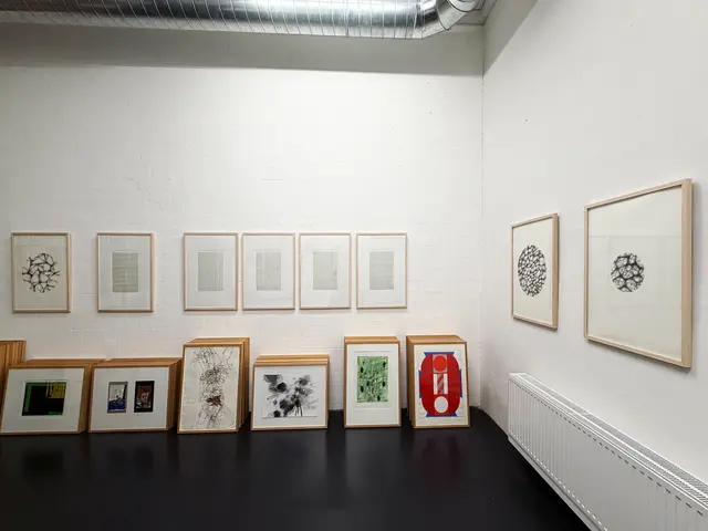 Die Studioausstellung in der GfG-Artothek im Glaspalast. (Foto: Wolfram Grzabka)