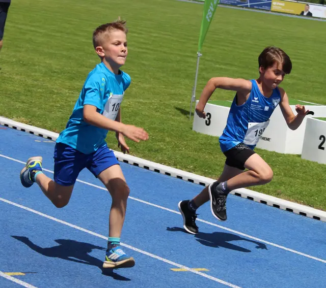 Sebastian Helmer im 50 Meter Sprint