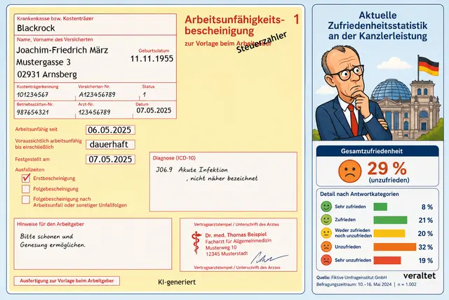 Arbeitsunfähigkeit_März.jpg
KI-generiert, trotzdem bachdenkenswert . . . | Foto: Ulrich Wockelmann