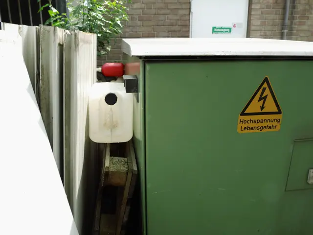 Stromverteiler/Hochspannungsanlage. Kennname/Nr.: "Schätzlein 3266". 
Ort: Im Hinterhof Drogeriemarkt Rossmann, Hohe Str. in Wesel.
Sachstand: 05.07.2026  | Foto: Siegmund Walter, 05.07.2026, 15:37 Uhr