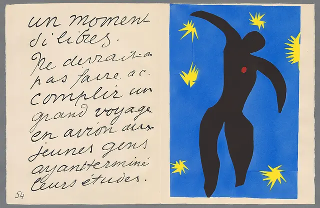 Henri Matisse, Jazz, Icare (Ikarus), L.sel.III 33 | Foto: (c) Bayerische Staatsbibliothek