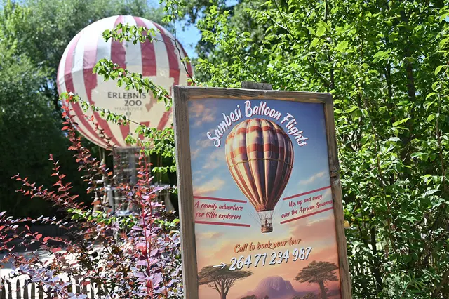 Der Sambesi-Ballon fliegt nicht, er ist vielmehr ein neues Klettergerüst für Kinder
