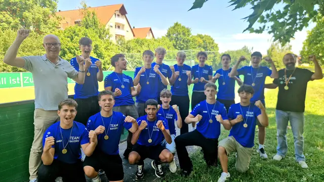 Die Jungs der Mittelschule Meitingen krönten sich zum Meister der Bayerischen Mittelschulen. | Foto: Mittelschule Meitingen