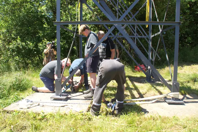 der letzte Stützpfeiler verursachte arge Probleme 