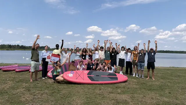 Der Wassertag war ein voller Erfolg für die Schülerinnen und Schüler des Paul-Klee-Gymnasium in Gersthofen. | Foto: Emily Schlee, Sparkasse Schwaben-Bodensee