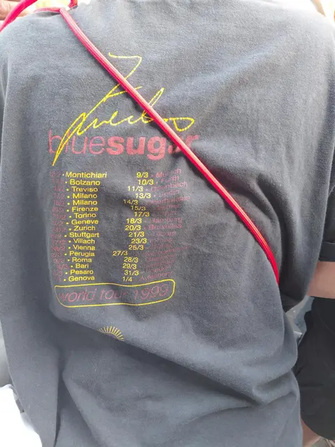 Sahra aus Wolfsburg: „Ich bin seit 1995 Zucchero Fan“. Als Beweis trug sie ein T-Shirt mit den Daten der Zucchero world tour 1999.