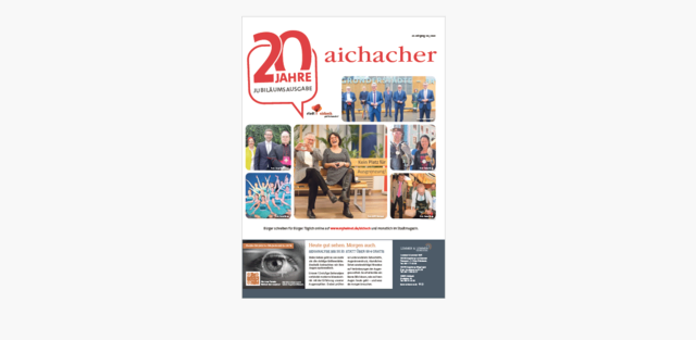 Den „aichacher“ 08/2026 hier als E-Paper lesen!