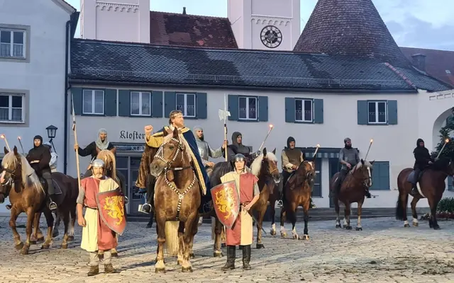 Herzog Welf VI., Peter Echtler, kehrt von Schlachten auf Burg Peiting zurück …