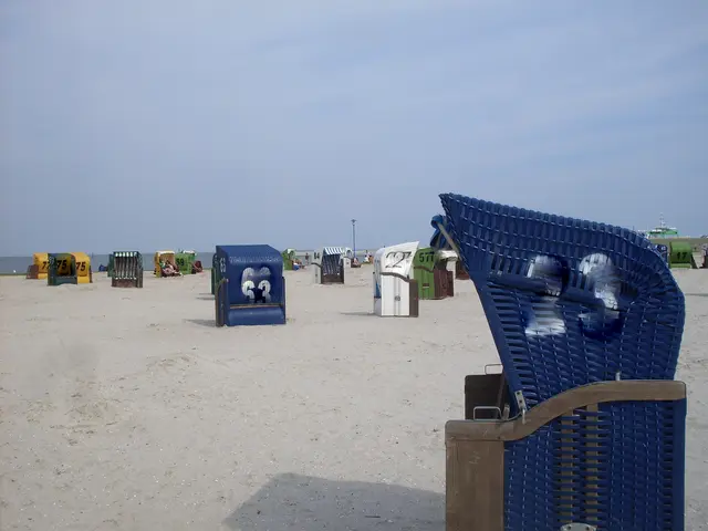 Mein Strandfoto: Strandkorbnummern vorschriftsmäßig verpixelt 