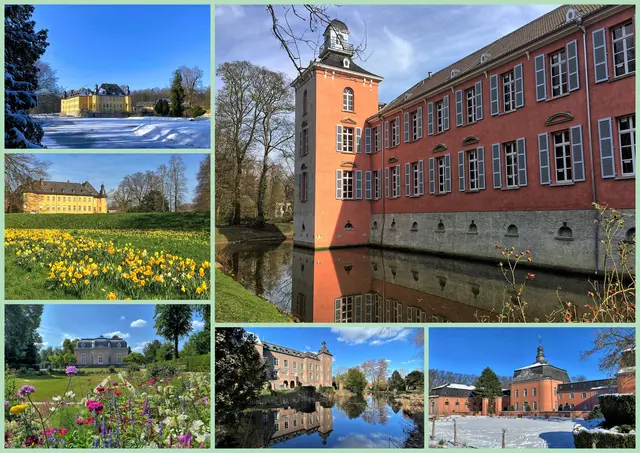 SCHLÖSSER I
Schloss Dyck (Jüchen), Schloss Benrath (Düsseldorf), Schloss Kalkum (Düsseldorf), Schloss Neersen (Willich), Schloss Wickrath (Mönchengladbach) | Foto: copyright Margot Klütsch