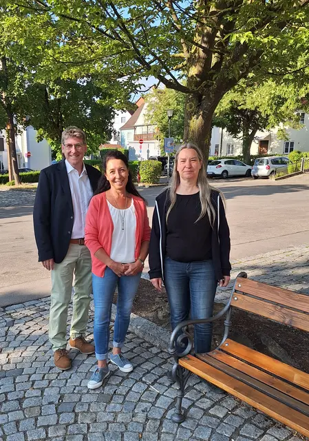 (Von links) Erster Bürgermeister Martin Brenner, Dritte Bürgermeisterin Monika Riß und Zweite Bürgermeisterin Martina Wenni-Auinger. Foto: Stadt Burgau