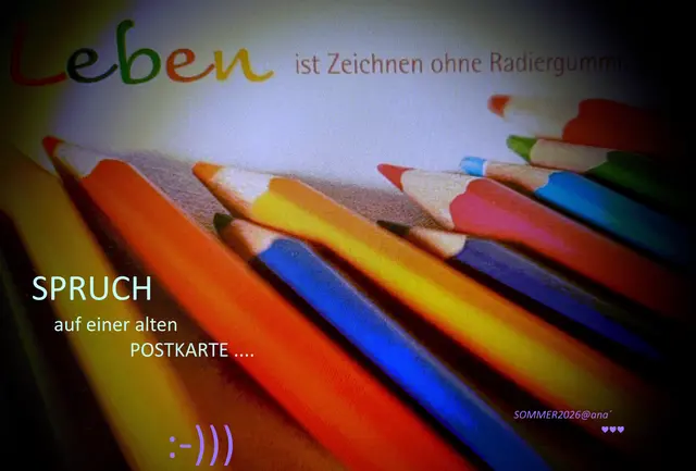LEBEN
ist wie
ZEICHNEN ohne Radiergummi
