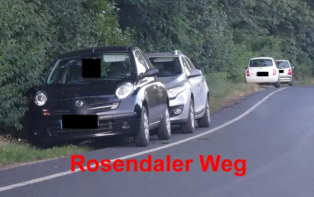 So wie hier am Rosendaler Weg sollte nicht geparkt werden. | Foto: GvMeegen