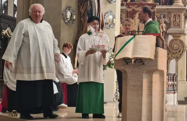 Das Modell der Basilika …
