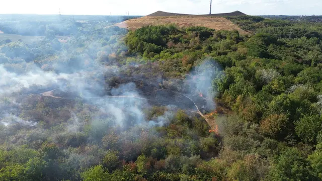 Flächenbrand auf der Halde 22 in Gladbeck | Foto: Feuerwehr Gladbeck
