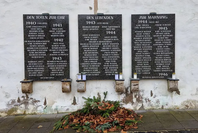 Gefallenen - Tafeln des 2. Weltkrieges.